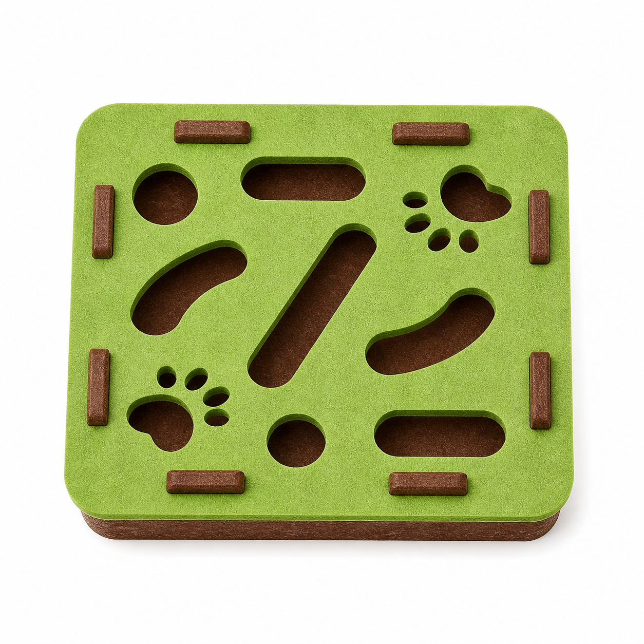 Rompecabezas de fieltro con bolitas para gatos mayores estimulación y caza