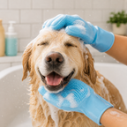 Kit Higiene Senior - Guante silicona y almohadilla absorbente para mascotas mayores