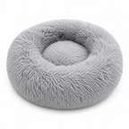 Cama donut de felpa para gatos mayores calor articulaciones nido suave