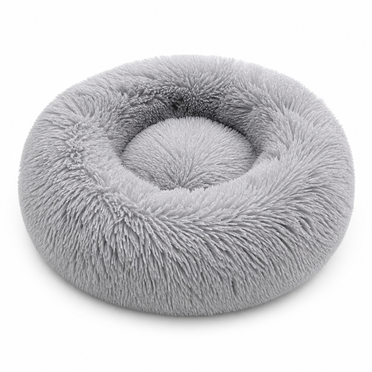 Cama donut de felpa para gatos mayores calor articulaciones nido suave